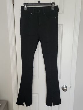 American Eagle Black Hi-Rise Skinny Kick Jeans